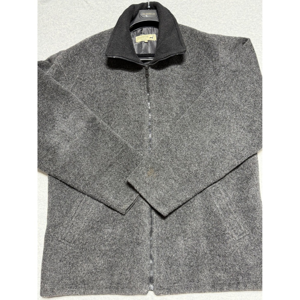 Peruvian Link Alpaca Collection Mens XXL Charcoal Gray Full Zip Jacket Made Peru - Picture 8 of 11